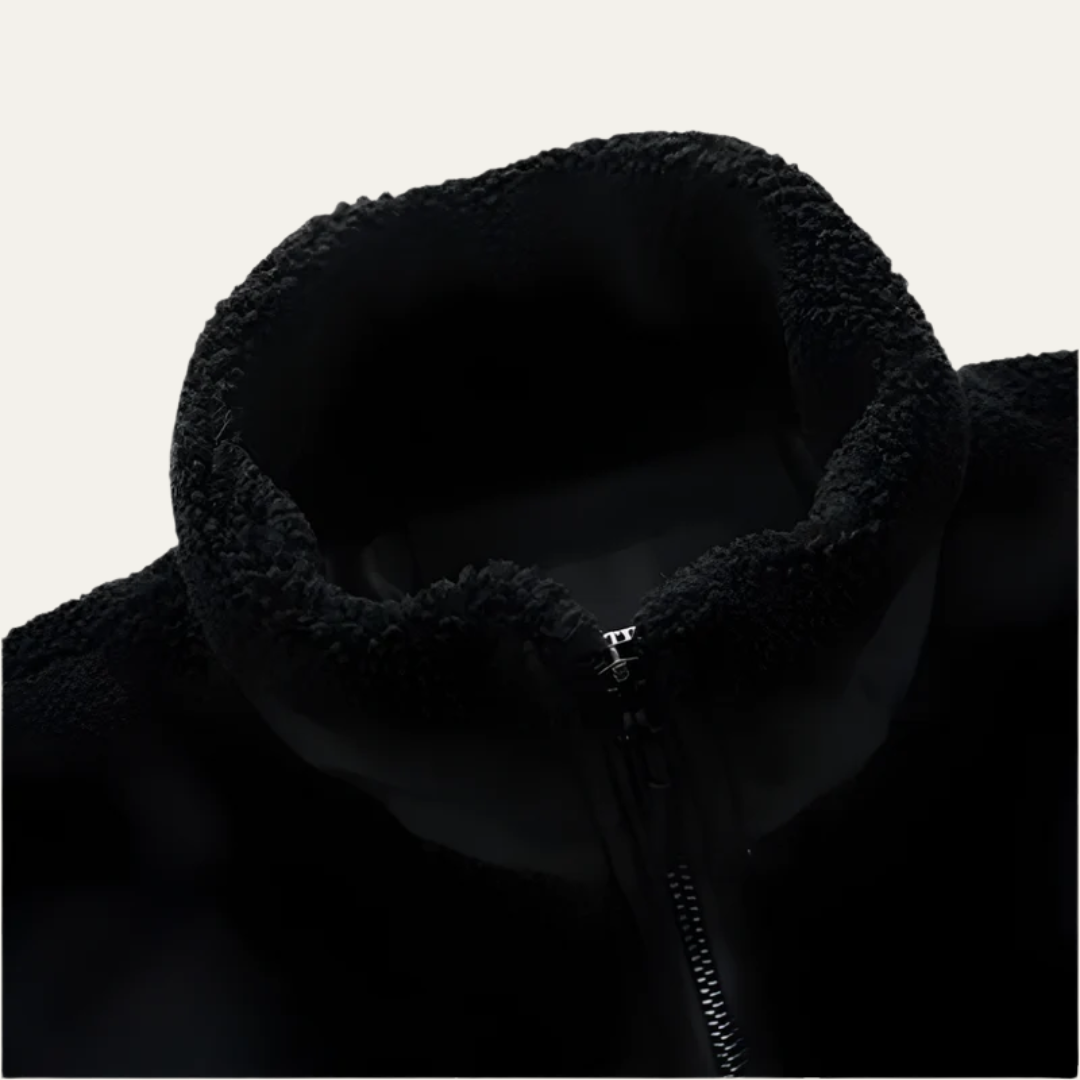 VogeLuxe | Men’s Textured Sherpa Fleece Jacket 2