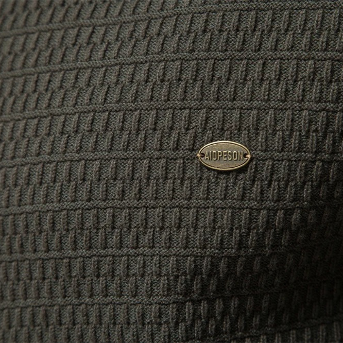 VogeLuxe | Men's Textured Stand Collar Cardigan 7