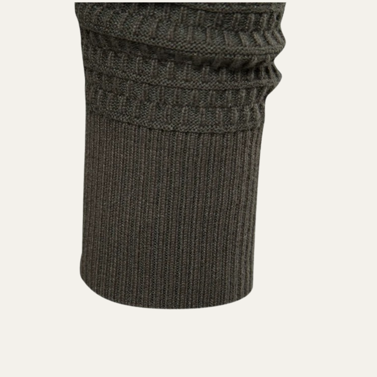 VogeLuxe | Men's Textured Stand Collar Cardigan 8