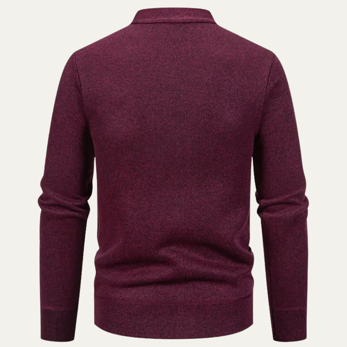 VogeLuxe | Men’s Textured V-Neck Cardigan 3