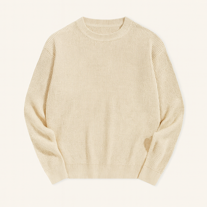 VogeLuxe | Men’s Textured Waffle Sweater 1