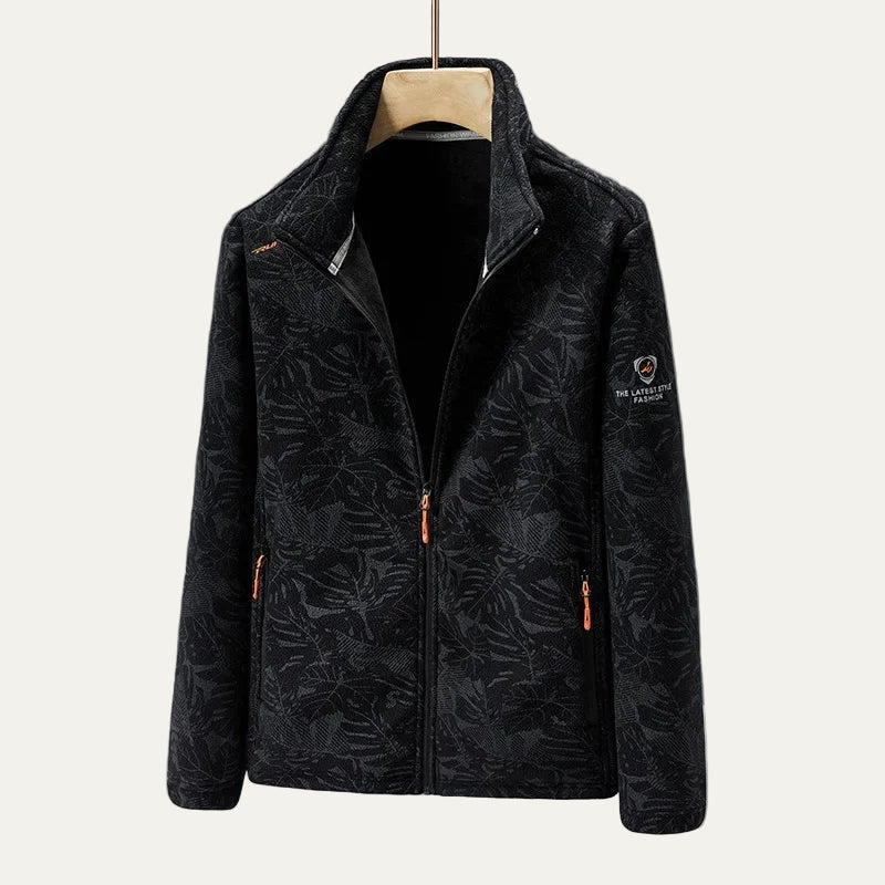 VogeLuxe | Men’s Textured Zip-Up Jacket 0