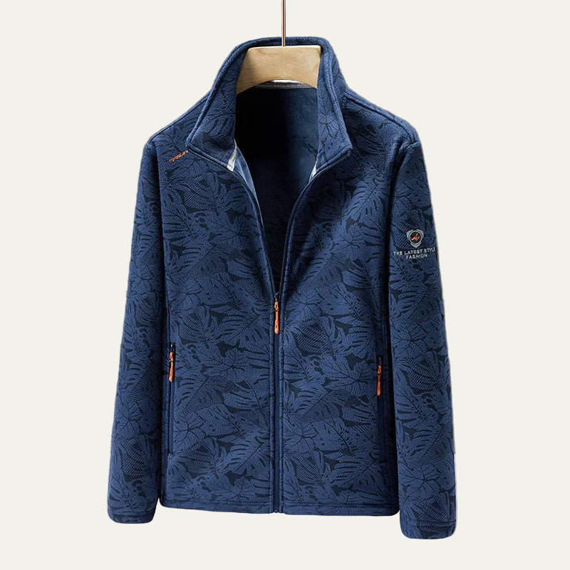 VogeLuxe | Men’s Textured Zip-Up Jacket 1