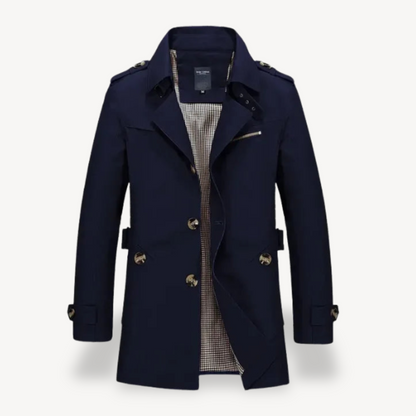 VogeLuxe | Men’s Timeless Classic Trench Coat 3