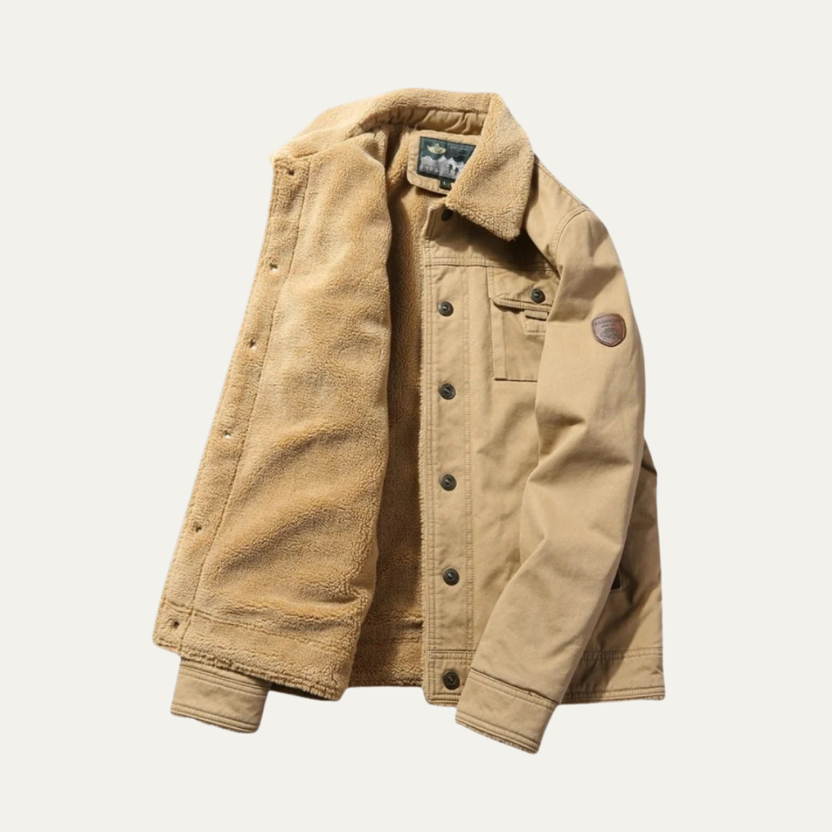 VogeLuxe | Men’s Timeless Faux-Shearling Jacket 0