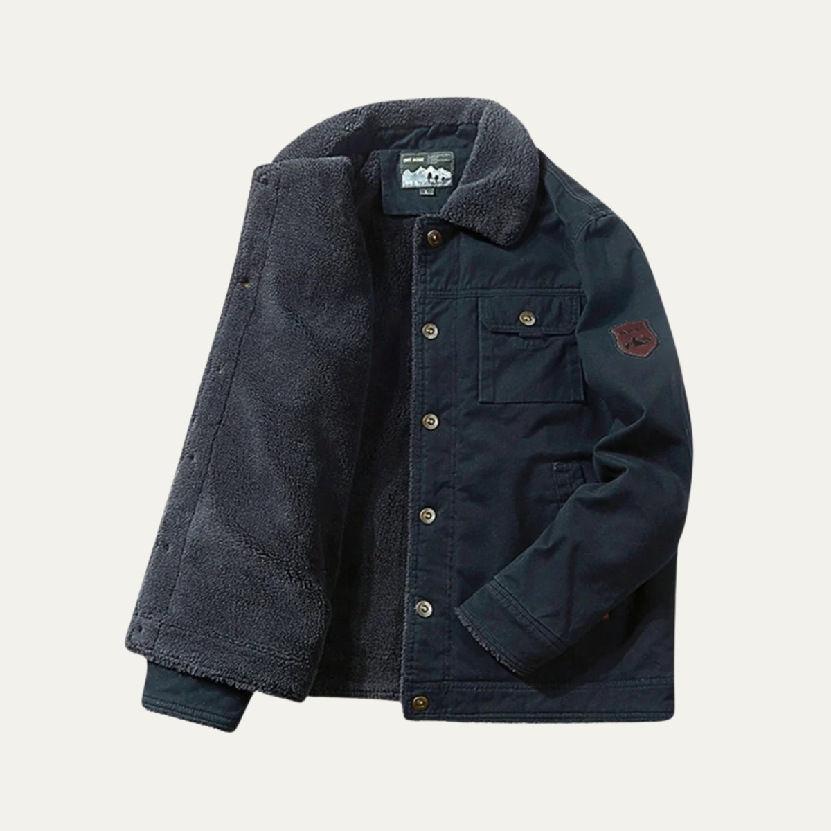 VogeLuxe | Men’s Timeless Faux-Shearling Jacket 4