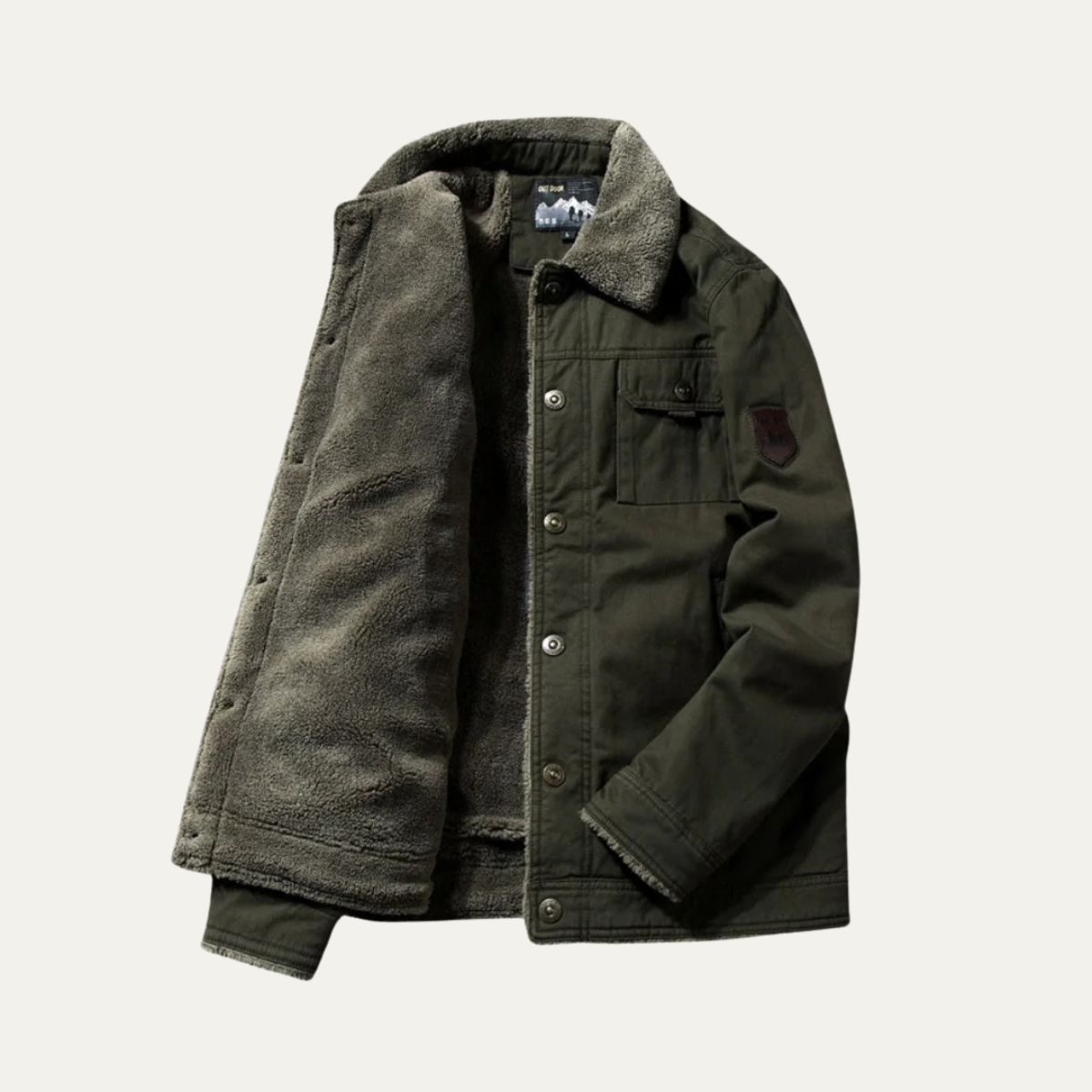 VogeLuxe | Men’s Timeless Faux-Shearling Jacket 5