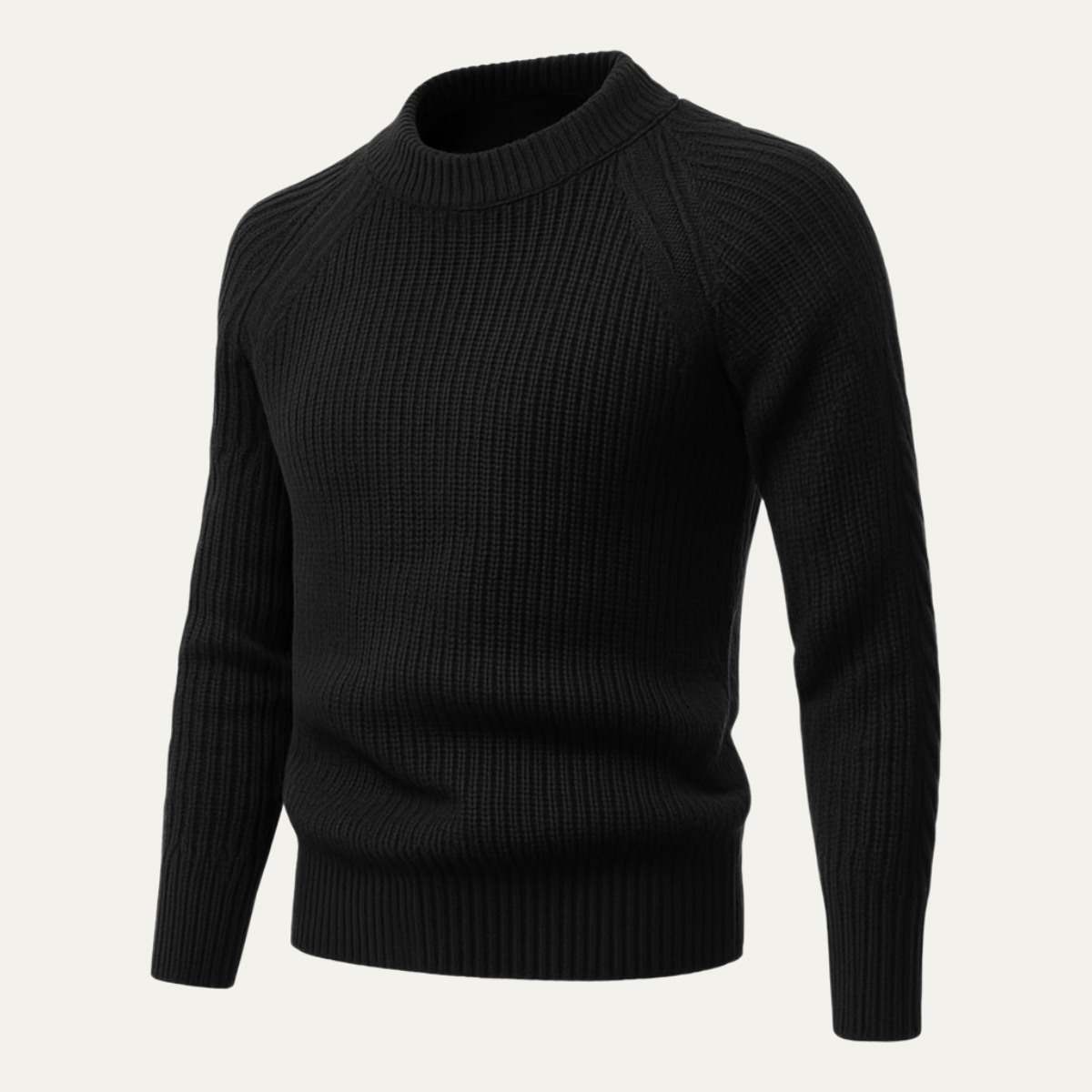 VogeLuxe | Men’s Timeless Ribbed Knit Sweater 3