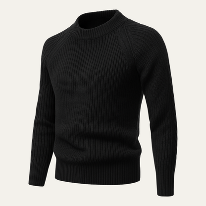 VogeLuxe | Men’s Timeless Ribbed Knit Sweater 3