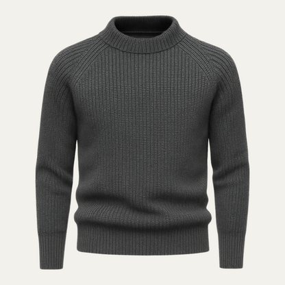 VogeLuxe | Men’s Timeless Ribbed Knit Sweater 5
