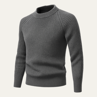 VogeLuxe | Men’s Timeless Ribbed Knit Sweater 6