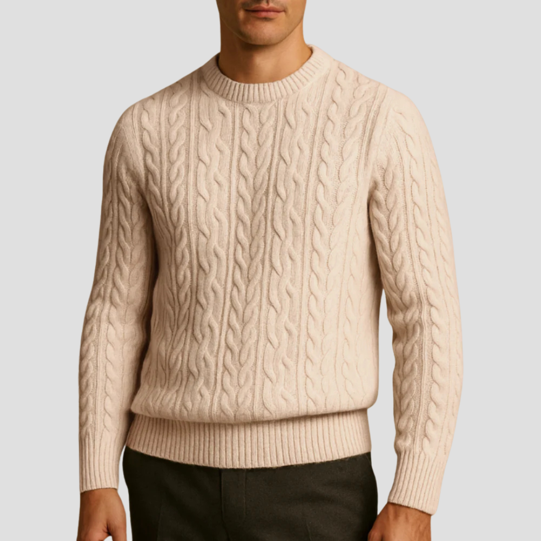VogeLuxe | Men’s Timeless Textured Knit Sweater 0