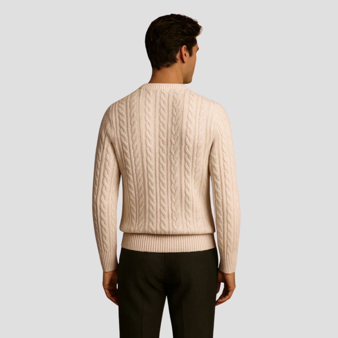VogeLuxe | Men’s Timeless Textured Knit Sweater 3