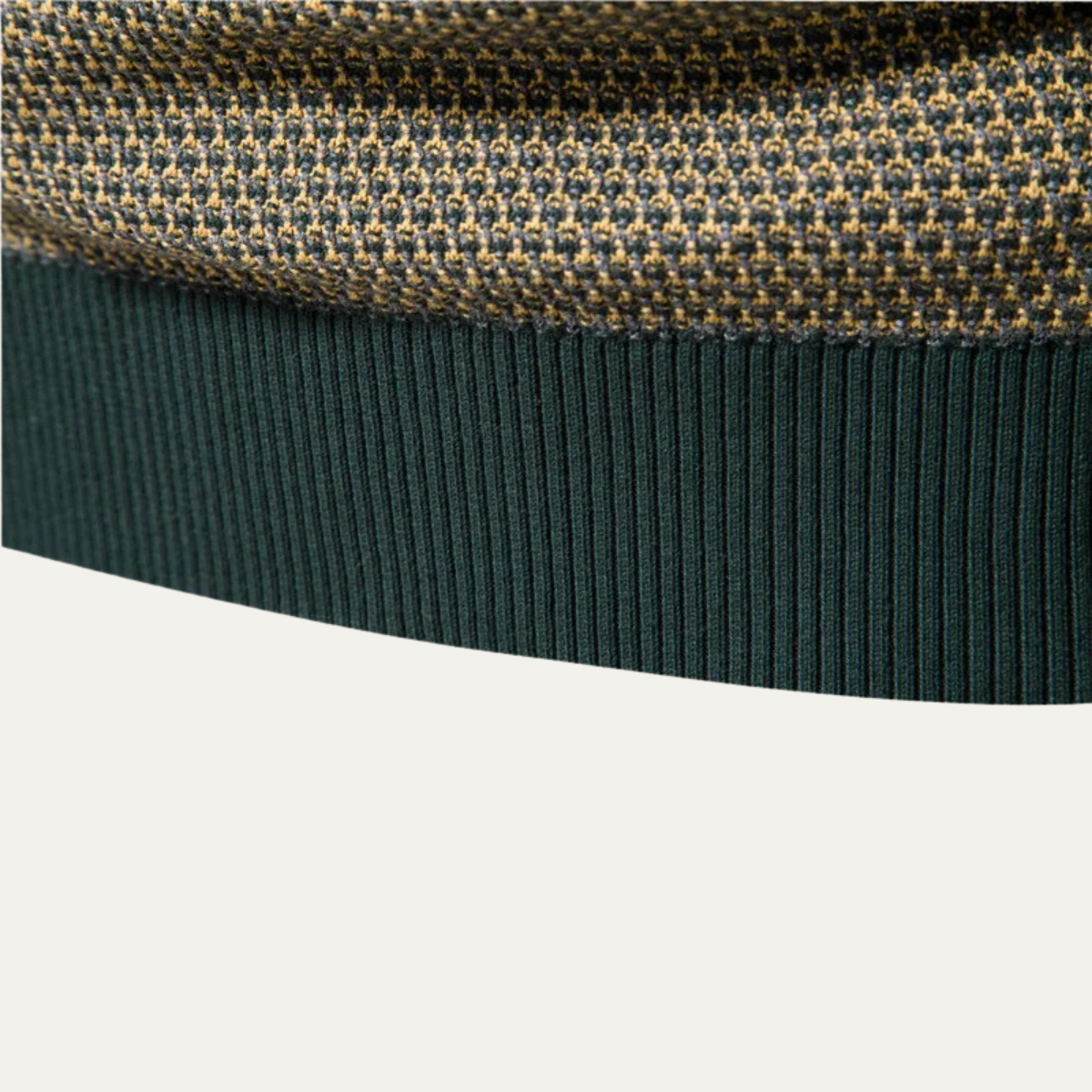 VogeLuxe | Men’s Two Tone Textured Crewneck Sweater 4