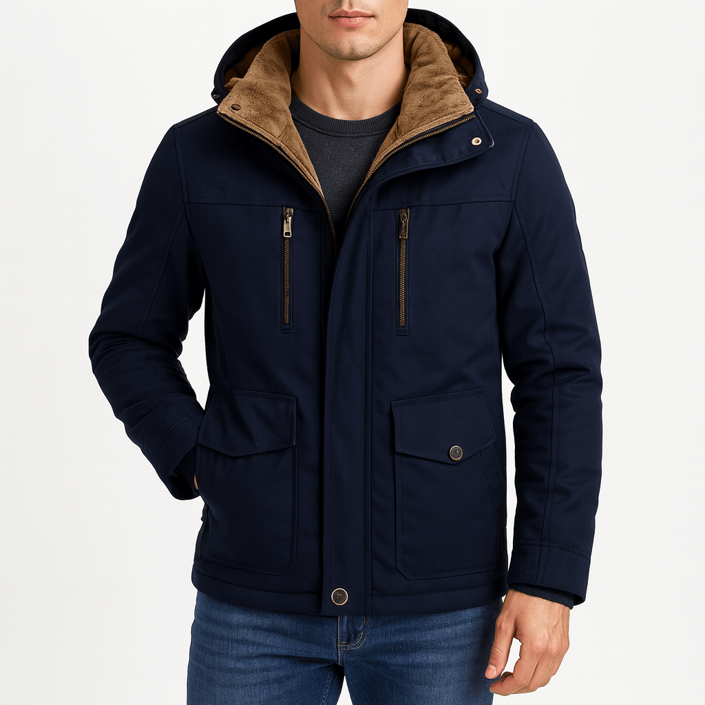 VogeLuxe | Men’s Utility Hooded Parka 3