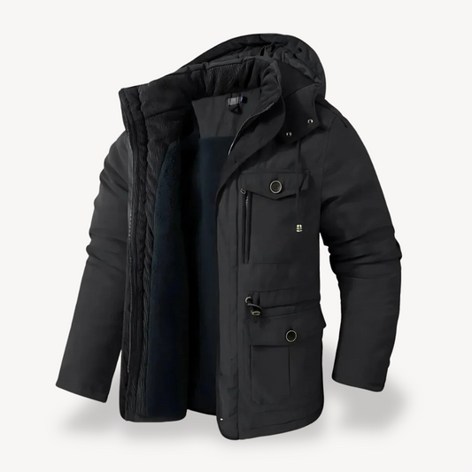 VogeLuxe | Men’s Utility Hooded Winter Jacket 0