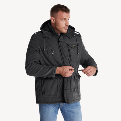 VogeLuxe | Men’s Utility Hooded Winter Jacket 2