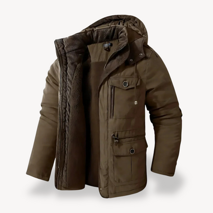 VogeLuxe | Men’s Utility Hooded Winter Jacket 4