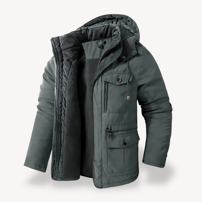 VogeLuxe | Men’s Utility Hooded Winter Jacket 5