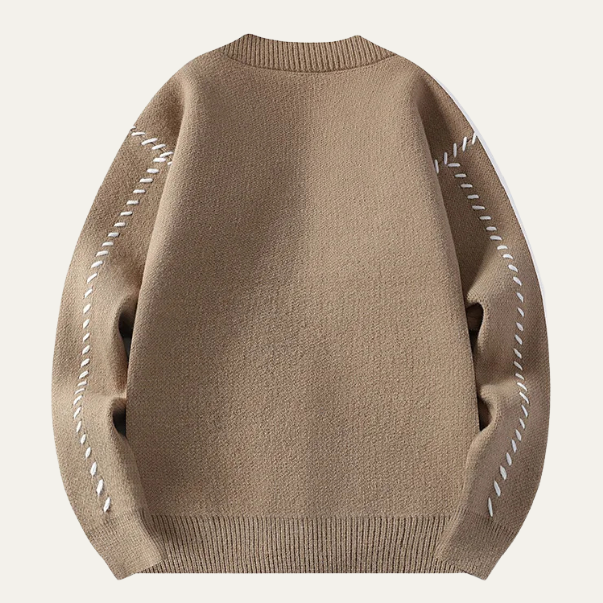 VogeLuxe | Men's V-Neck Cardigan with Black Buttons 1