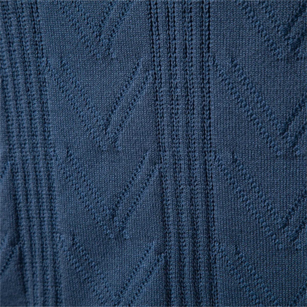 VogeLuxe | Men’s V-Neck Knit Polo Sweater 7