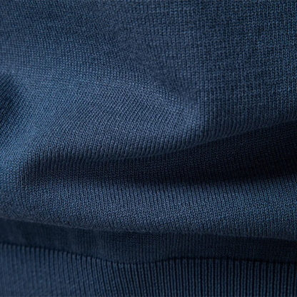 VogeLuxe | Men’s V-Neck Knit Polo Sweater 8