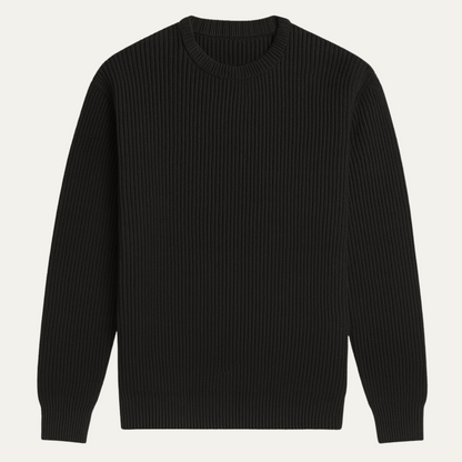 VogeLuxe | Men’s Vertical Ribbed Sweater 1