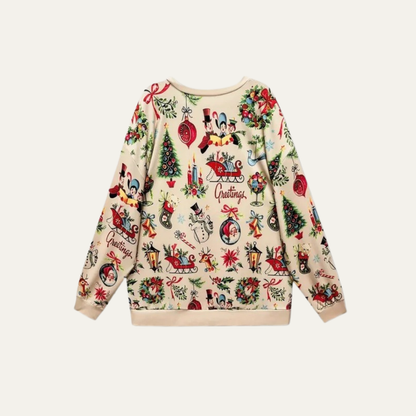 VogeLuxe | Men’s Vintage Christmas Print Sweatshirt 2