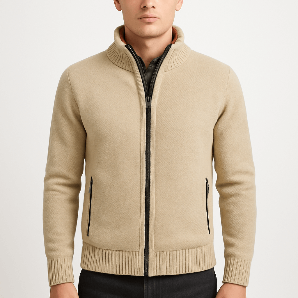 VogeLuxe | Men’s Warm Fleece Zipper Cardigan 5
