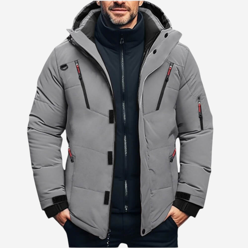 VogeLuxe | Men’s Warm Hooded Winter Puffer Jacket 1