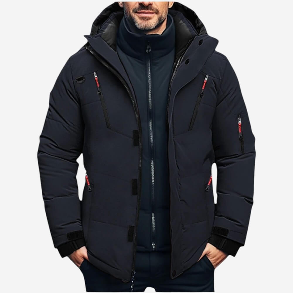 VogeLuxe | Men’s Warm Hooded Winter Puffer Jacket 2