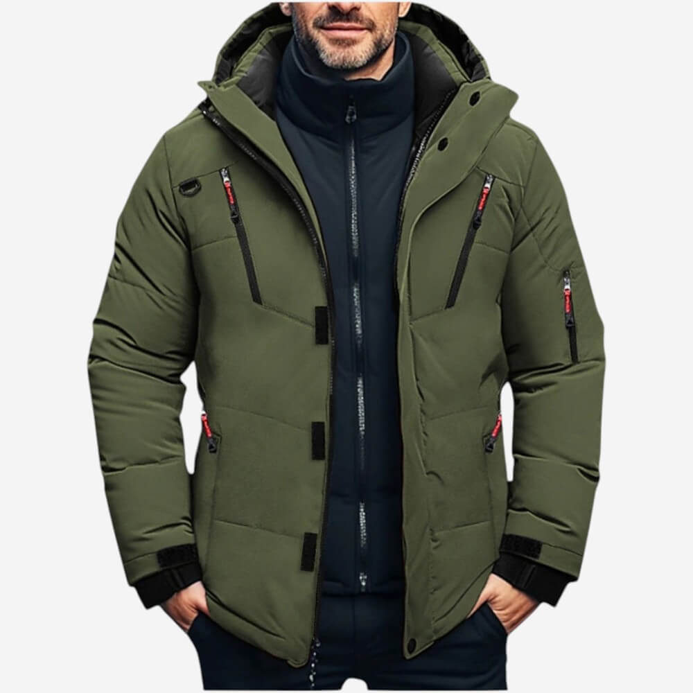 VogeLuxe | Men’s Warm Hooded Winter Puffer Jacket 4