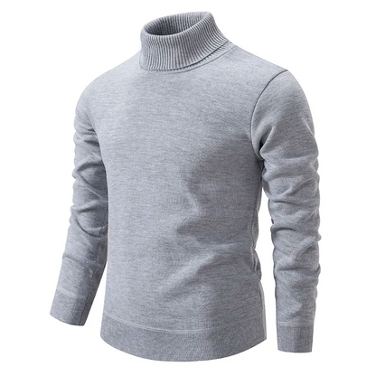 VogeLuxe | Men’s Warm Ribbed Turtleneck Sweater 5