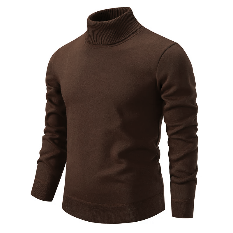 VogeLuxe | Men’s Warm Ribbed Turtleneck Sweater 6