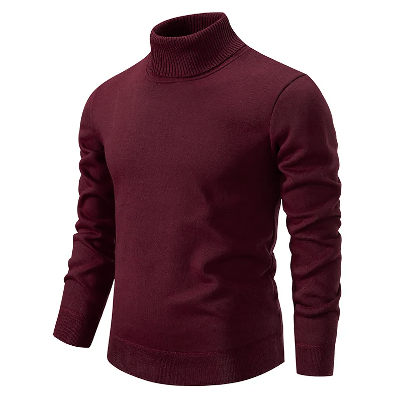 VogeLuxe | Men’s Warm Ribbed Turtleneck Sweater 7