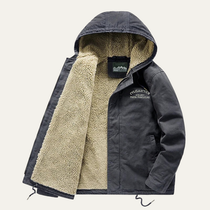 VogeLuxe | Men’s Warm Sherpa Hooded Parka 4