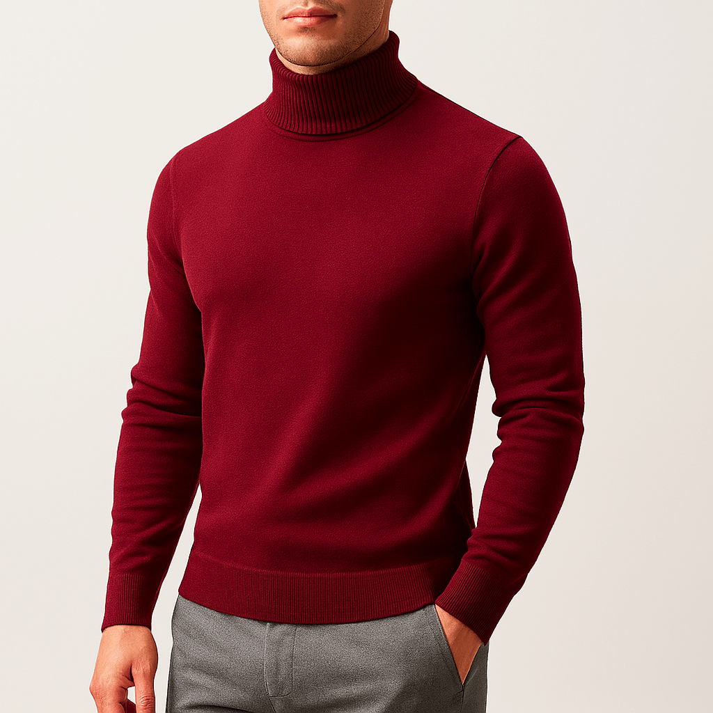 VogeLuxe | Men’s Warm Turtleneck Knit Sweater 0