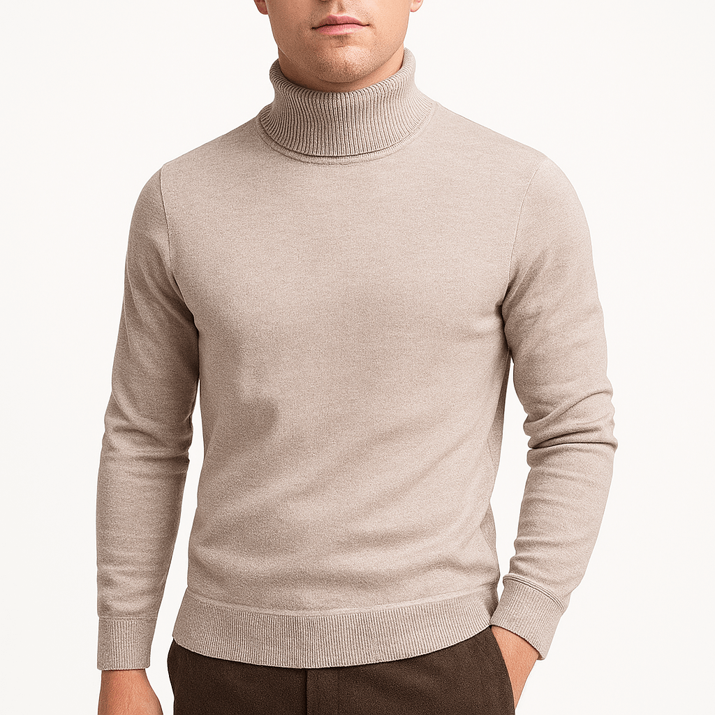 VogeLuxe | Men’s Warm Turtleneck Knit Sweater 3
