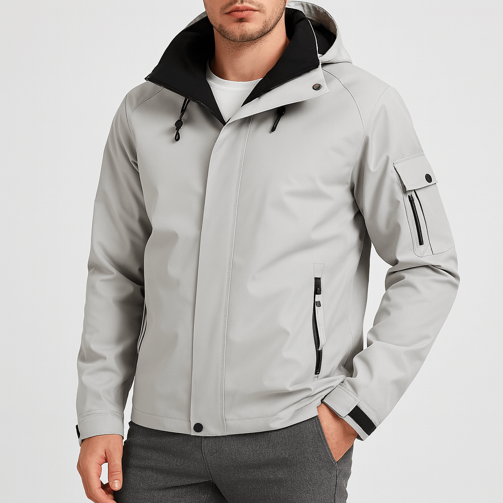 VogeLuxe | Men’s Waterproof Softshell Hooded Jacket 1