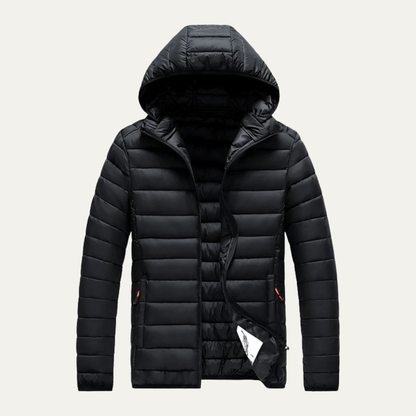 VogeLuxe | Men’s Winter Lightweight Hooded Puffer Jacket 0