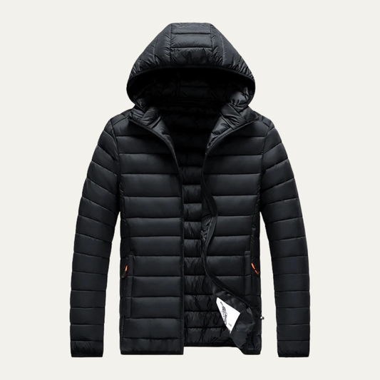 VogeLuxe | Men’s Winter Lightweight Hooded Puffer Jacket 0