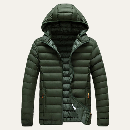 VogeLuxe | Men’s Winter Lightweight Hooded Puffer Jacket 4