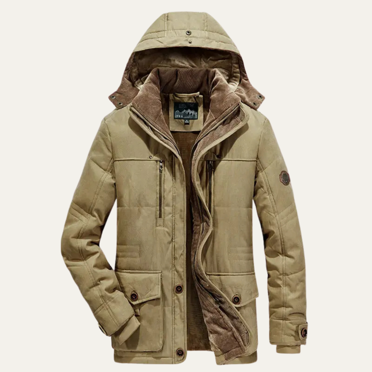 VogeLuxe | Men’s Winter Parka with Detachable Hood 0