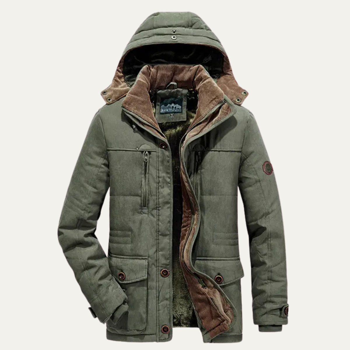 VogeLuxe | Men’s Winter Parka with Detachable Hood 1