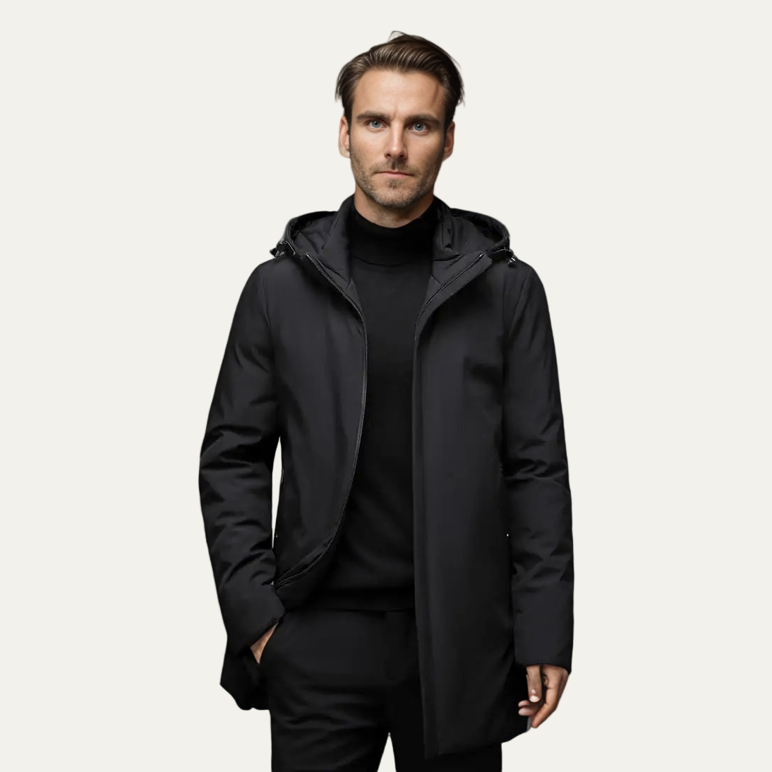 VogeLuxe | Men's Winter Parka with Integrated Hood 1