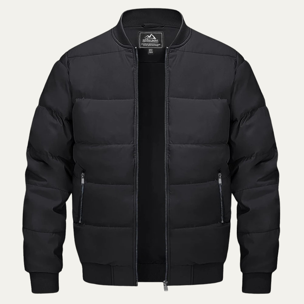 VogeLuxe | Men’s Winter Quilted Bomber Puffer Jacket 0