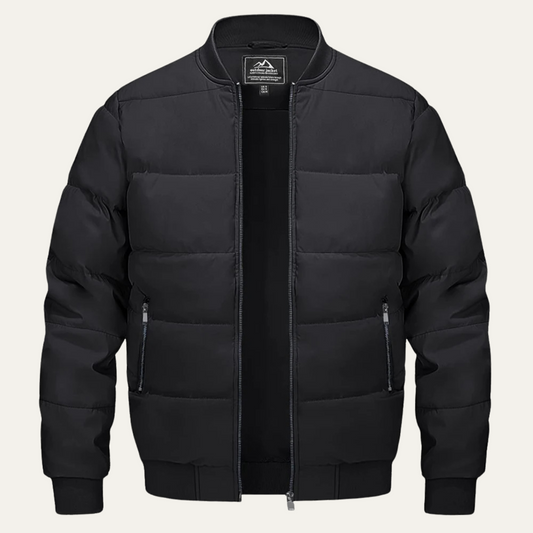 VogeLuxe | Men’s Winter Quilted Bomber Puffer Jacket 0