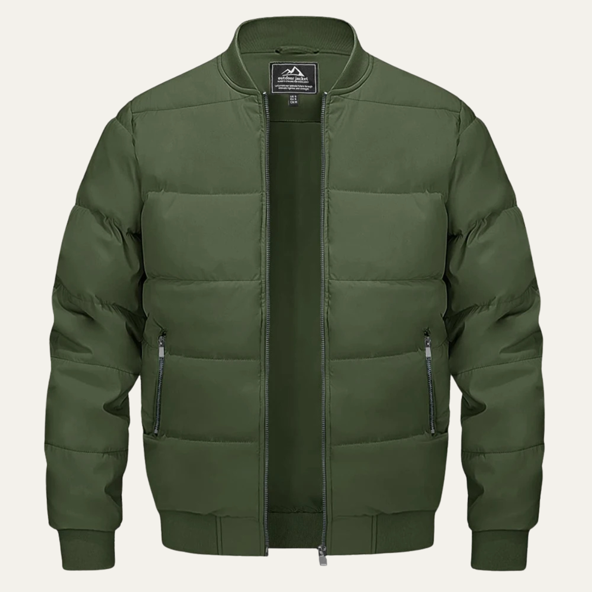 VogeLuxe | Men’s Winter Quilted Bomber Puffer Jacket 5