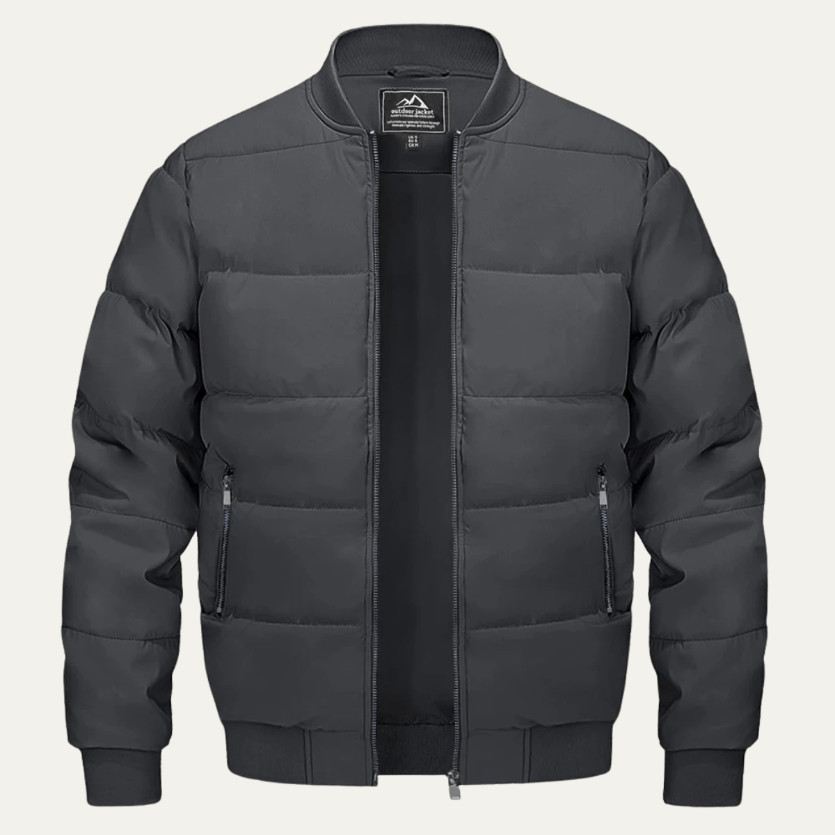 VogeLuxe | Men’s Winter Quilted Bomber Puffer Jacket 6