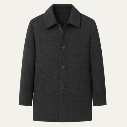 VogeLuxe | Men’s Winter Wool Plaid Overcoat 1